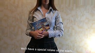Hot student was fucked by the teacher